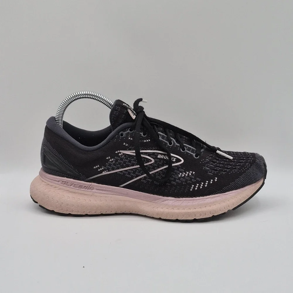 Brooks Shoes Womens Size 8.5 Black Glycerin 19 Running Sneakers 1203431B074